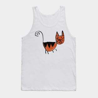 a cat my kid drew Tank Top